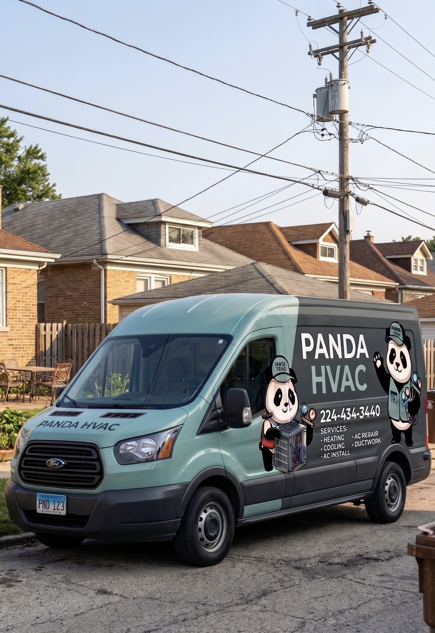 Panda HVAC Van in Chicago